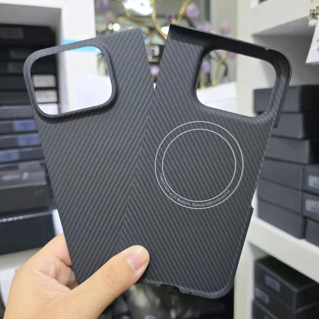 For google pixel 9 pro fold case aramid kevlar Carbon Fiber magsafe ultra thin premium fabric cover hard black matte magnetic