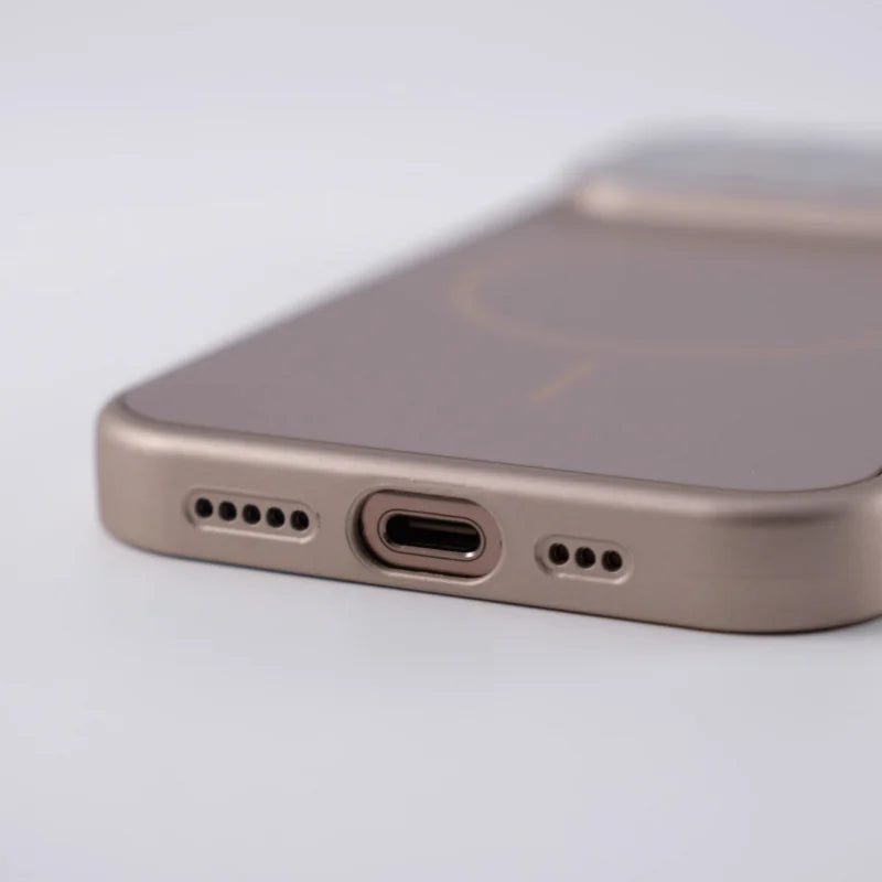 Luxury Glass Nano Lens armor Protect Case For iPhone 17 Air 16 15 14 13 Pro Max 17 Pro Original For Magsafe Wireless Charge Capa