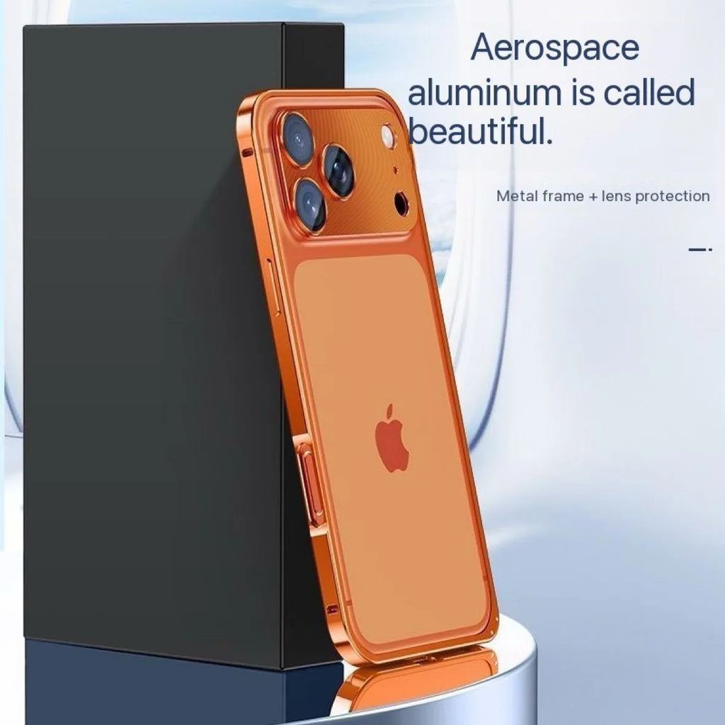 Hybrid Silicone Frame Aluminum Metal Phone Case For iPhone 17 16 15 Pro Max  15 Plus 15Pro 16Pro 17Pro 15 16 Better Heat Bumper