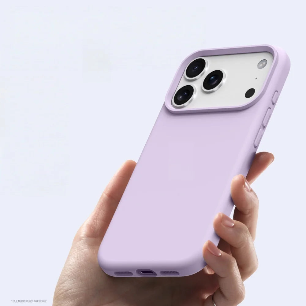 Official Liquid Silicone iPhone Case – Candy Colour Matte Soft Cover with Camera Button Protection (17 / Air / Pro Max / 16 Plus)
