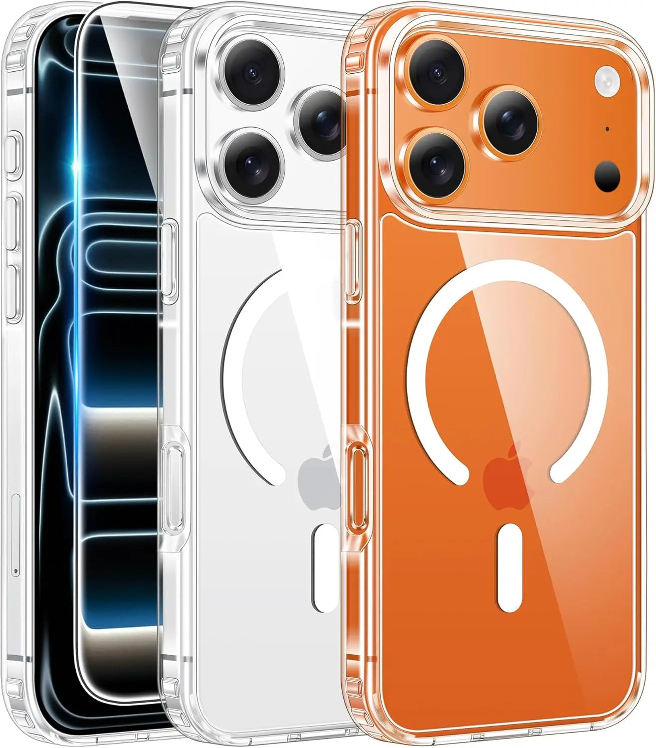 Clear For iPhone 17 Pro Max Magsafe Phone Case Screen Protector Military Grade Protection For iPhone 17 Air Cover