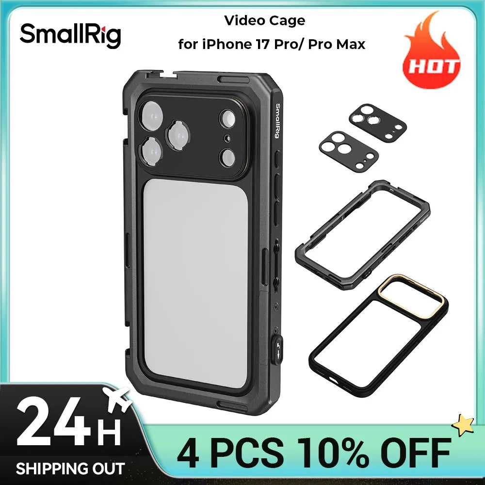 SmallRig iPhone 17 Pro / Pro Max Phone Cage – Professional Mobile Video Rig (Basic Edition)