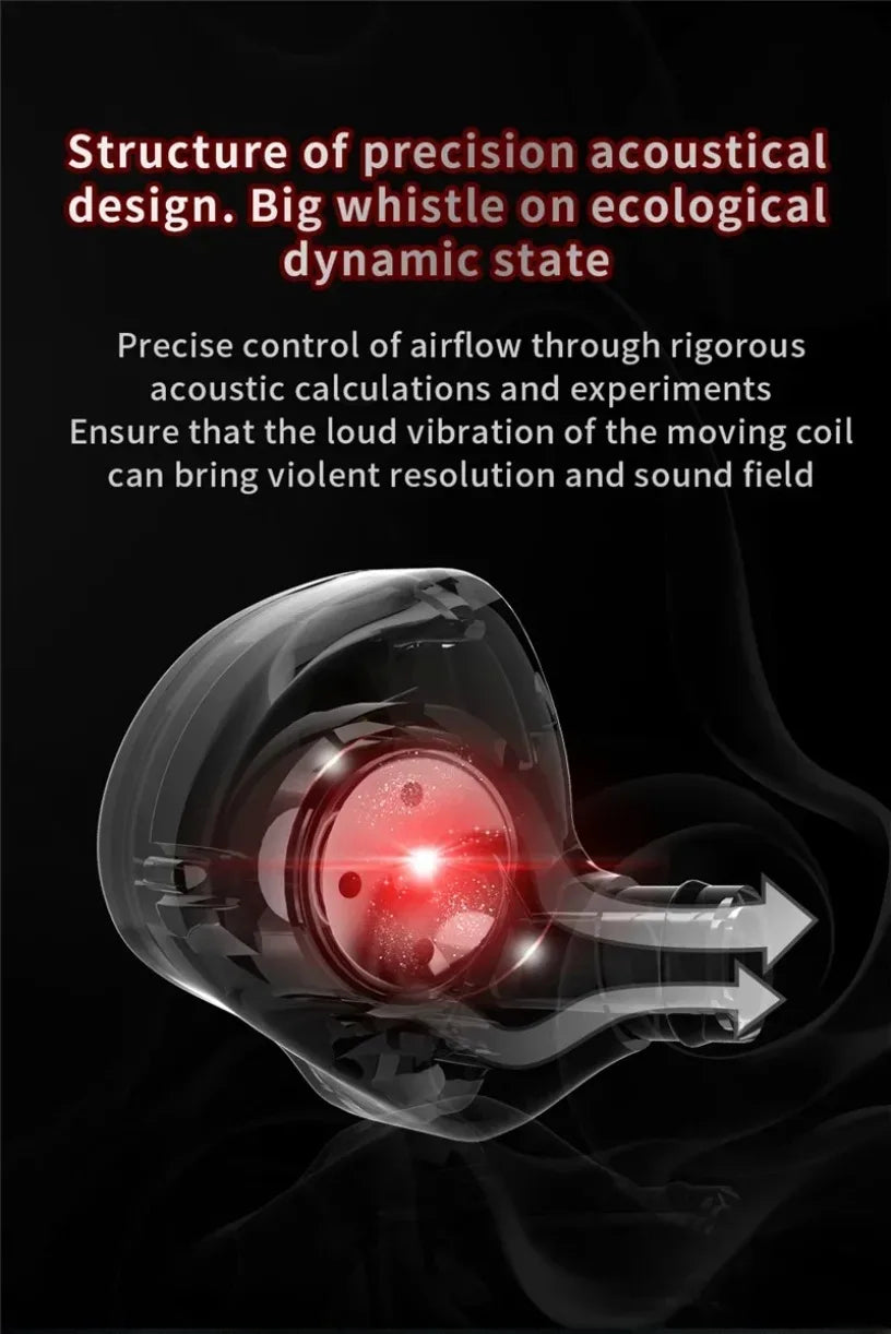 QKZ AK6 Sport In-Ear Headphones – 3.5mm Wired Stereo Earphones with Microphone for iPhone & Android