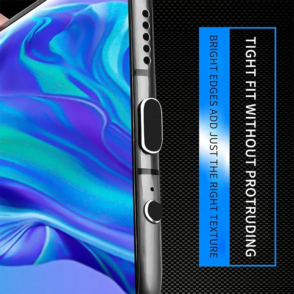 Metal USB-C Dust Plug – Charging Port Protector Cap for iPhone 15/16, Samsung Galaxy S25/S24, Xiaomi & More