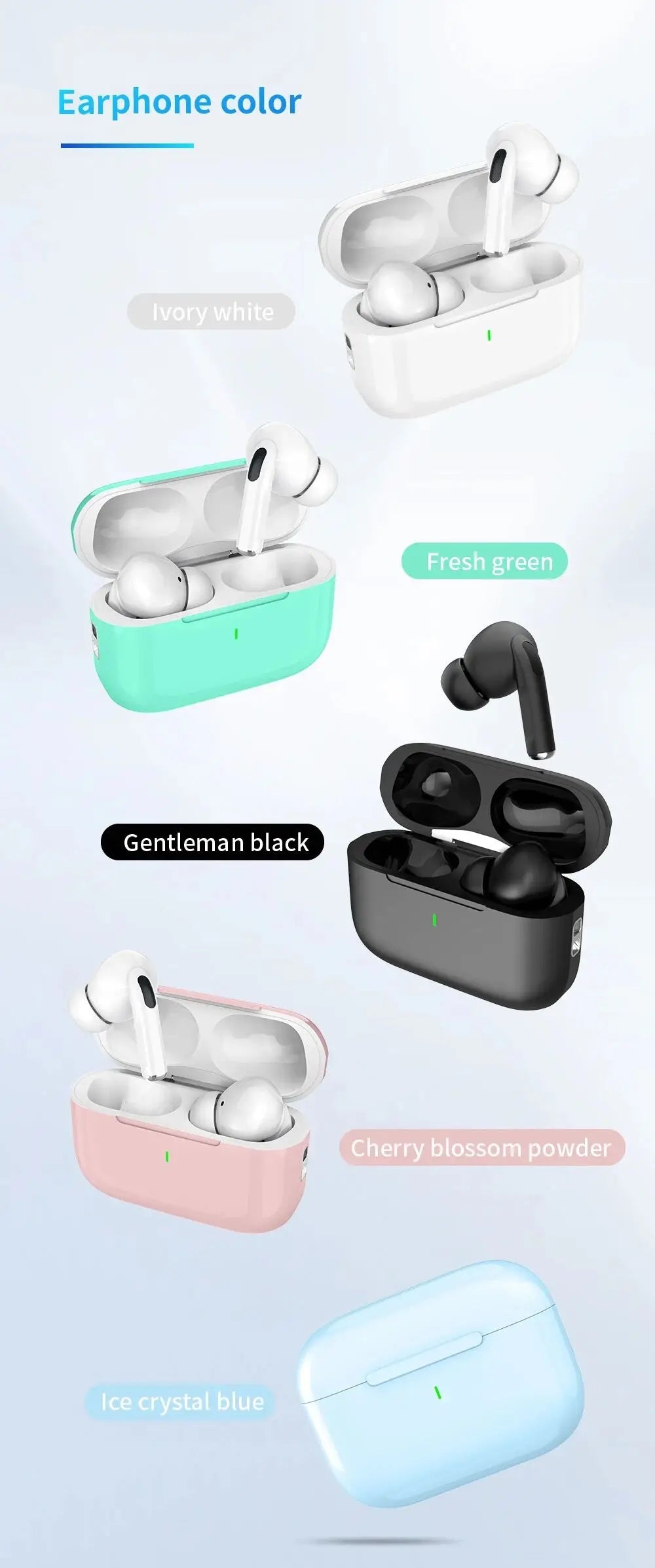 Original Air Pro Bluetooth 5.3 Earbuds – Wireless Earphones Gaming Headset with Mic for iPhone, Apple, Xiaomi & Android Phones