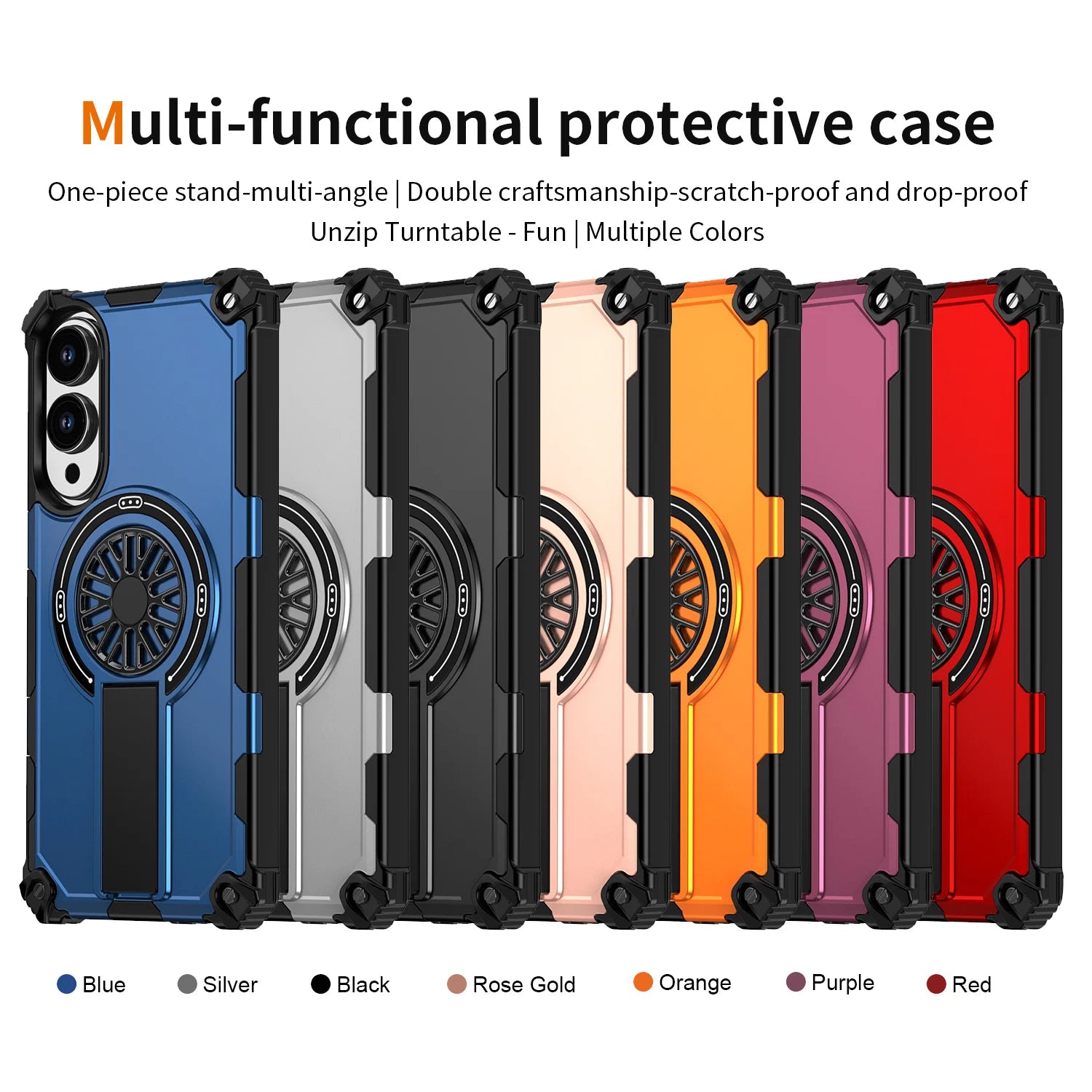 Armor Magnetic Case for Samsung Galaxy S25/S24 Ultra/Plus/FE & A56–A06 – Shockproof Wireless Charging Cover