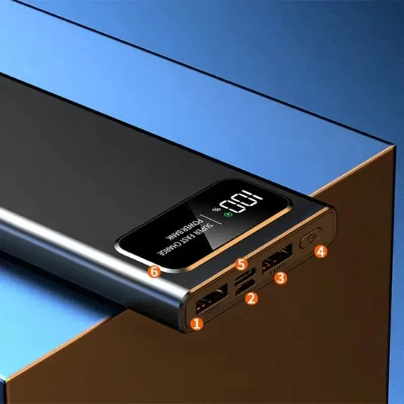 120W 20000mAh Portable Power Bank – Super Fast Charging High Capacity Mobile Charger for iPhone, Samsung, Huawei, Xiaomi