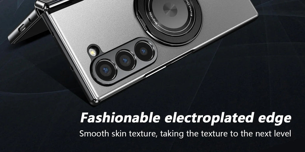 MagSafe Magnetic Hinge Case for Samsung Galaxy Z Fold 7/6/5/4 – Protective Folding Cover with Screen Glass