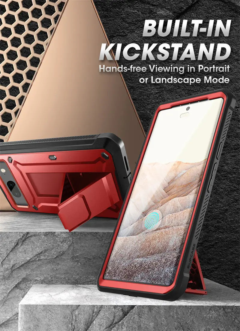 SUPCASE UB Pro Rugged Case for Google Pixel 7 (2022) – Full-Body Shockproof Cover with Kickstand, Holster & Screen Protector