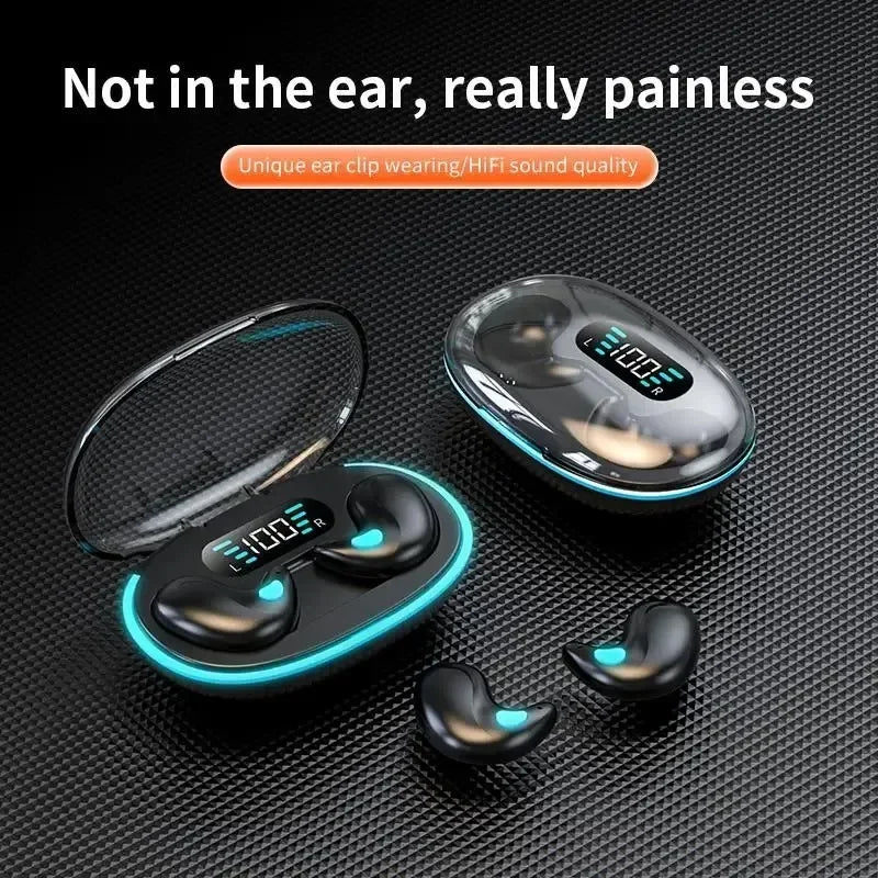 NEW X55 Wireless Sleep Earbuds – Invisible Bluetooth 5.3 Noise Reduction Earphones, Comfortable Sleeping Headset with Mic for Sports, Travel & Relaxation
