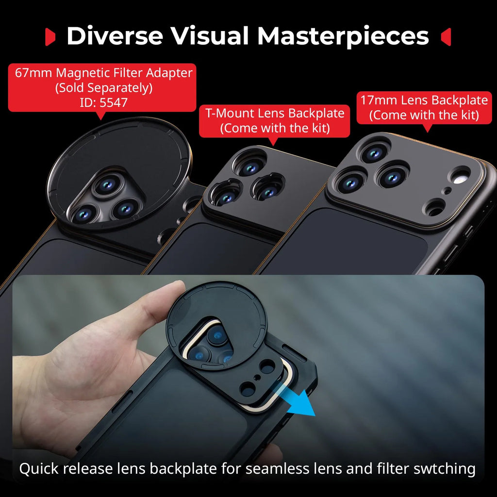 SmallRig iPhone 17 Pro / Pro Max Phone Cage – Professional Mobile Video Rig (Basic Edition)