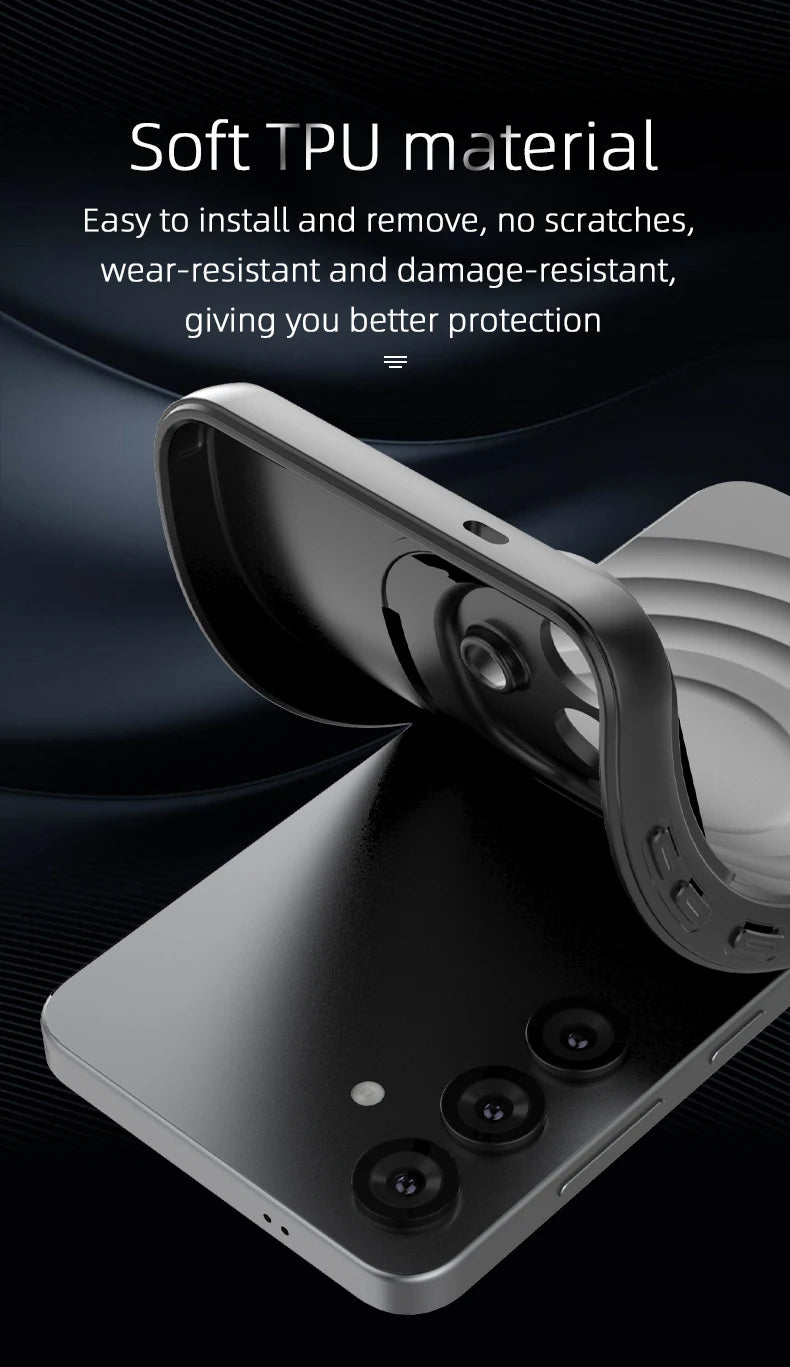 Magnetic Wireless Charging Case for Samsung Galaxy S25 Ultra/S25+ – Shockproof Protective Stand Cover