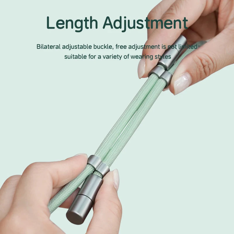 Hagibis Universal Phone Lanyard – 2-in-1 USB-C Charging Cable Strap (C-to-C / C-to-L) for iPhone 16/17 Pro Max & Most Phones