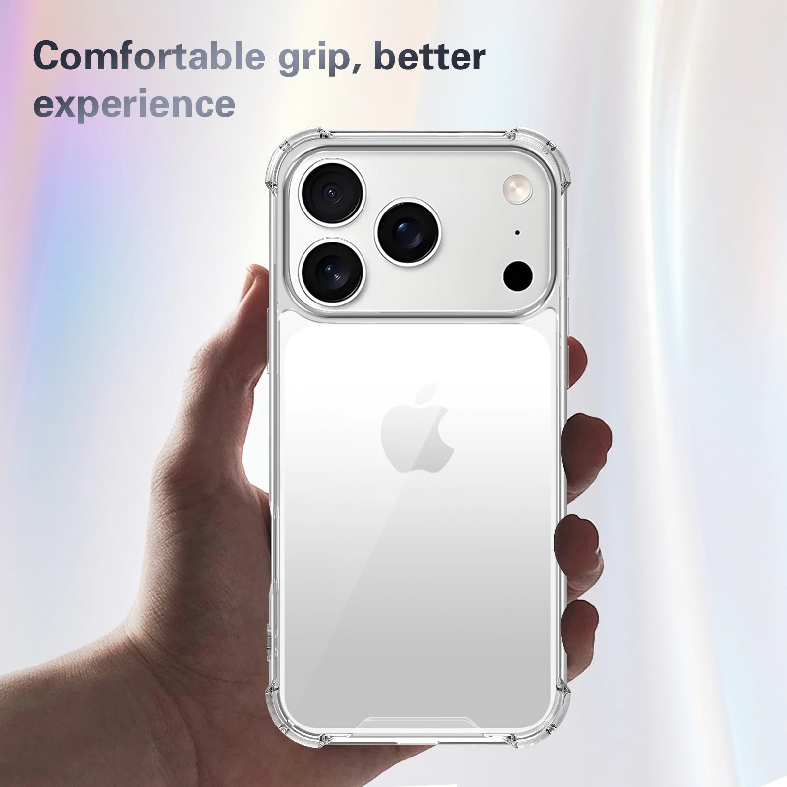 Luxury Transparent Anti-Shock iPhone Case – Compatible with iPhone 17, 16, 15, 14, 13, 12 & 11 (Air/Pro/Pro Max)