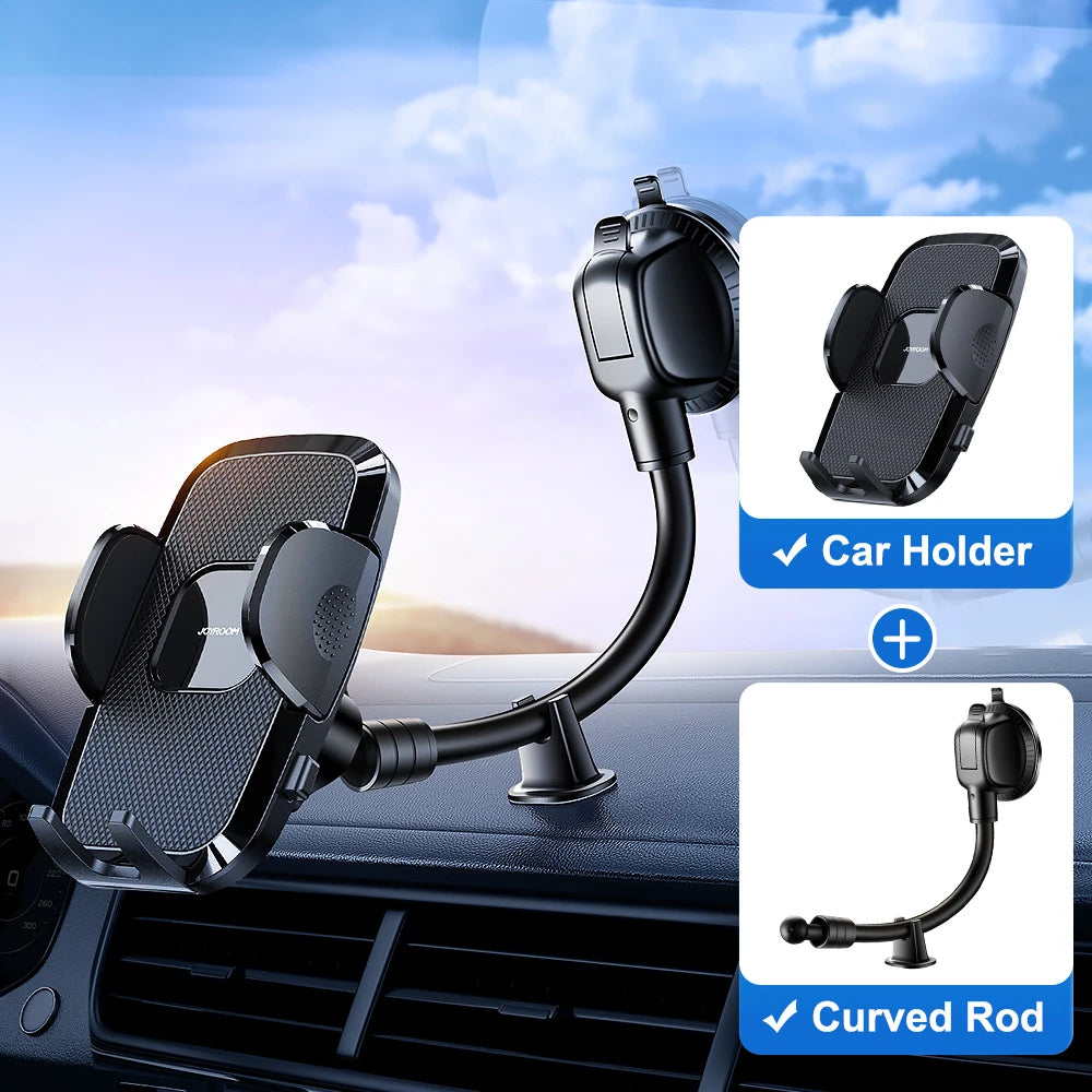 Dashboard Car Phone Holder – 360° Adjustable Mount with 9in Flexible Long Arm (Windshield & Air Vent Compatible)