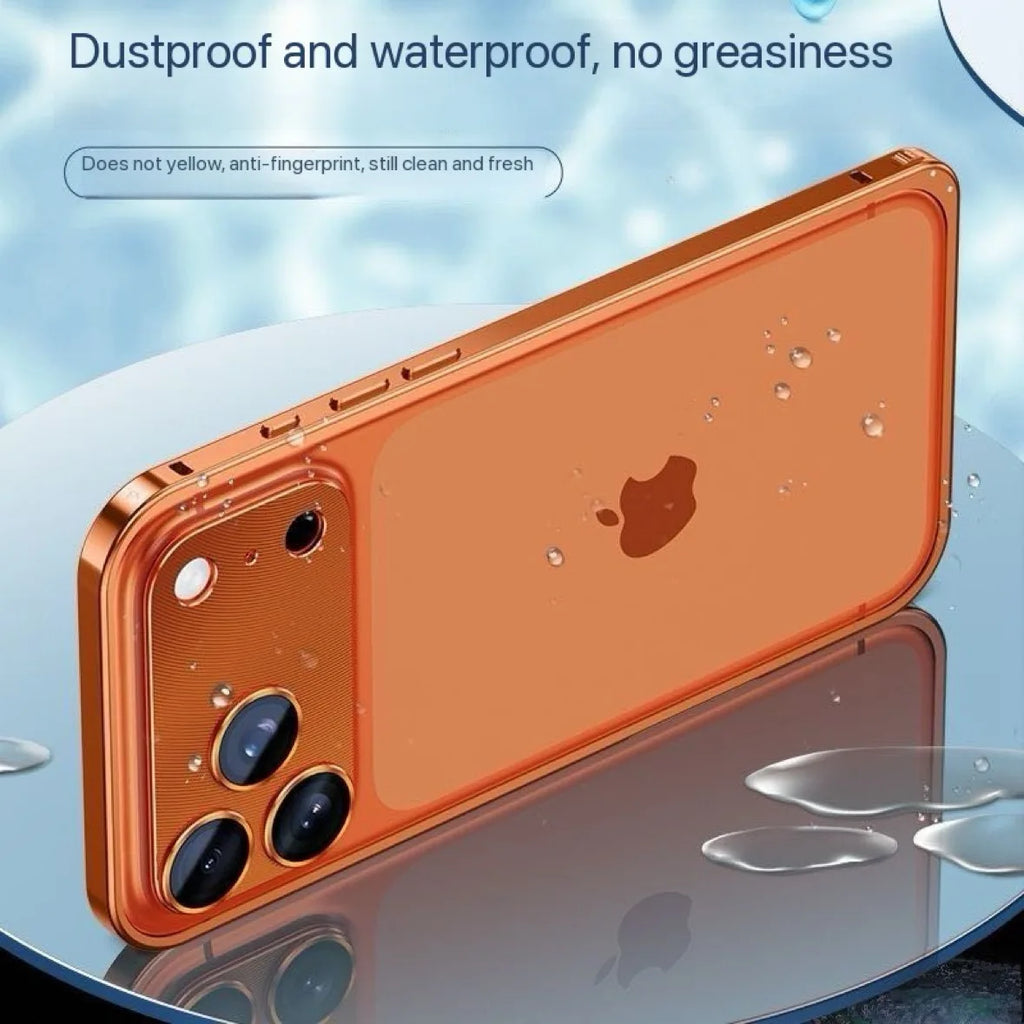 Hybrid Silicone Frame Aluminum Metal Phone Case For iPhone 17 16 15 Pro Max  15 Plus 15Pro 16Pro 17Pro 15 16 Better Heat Bumper