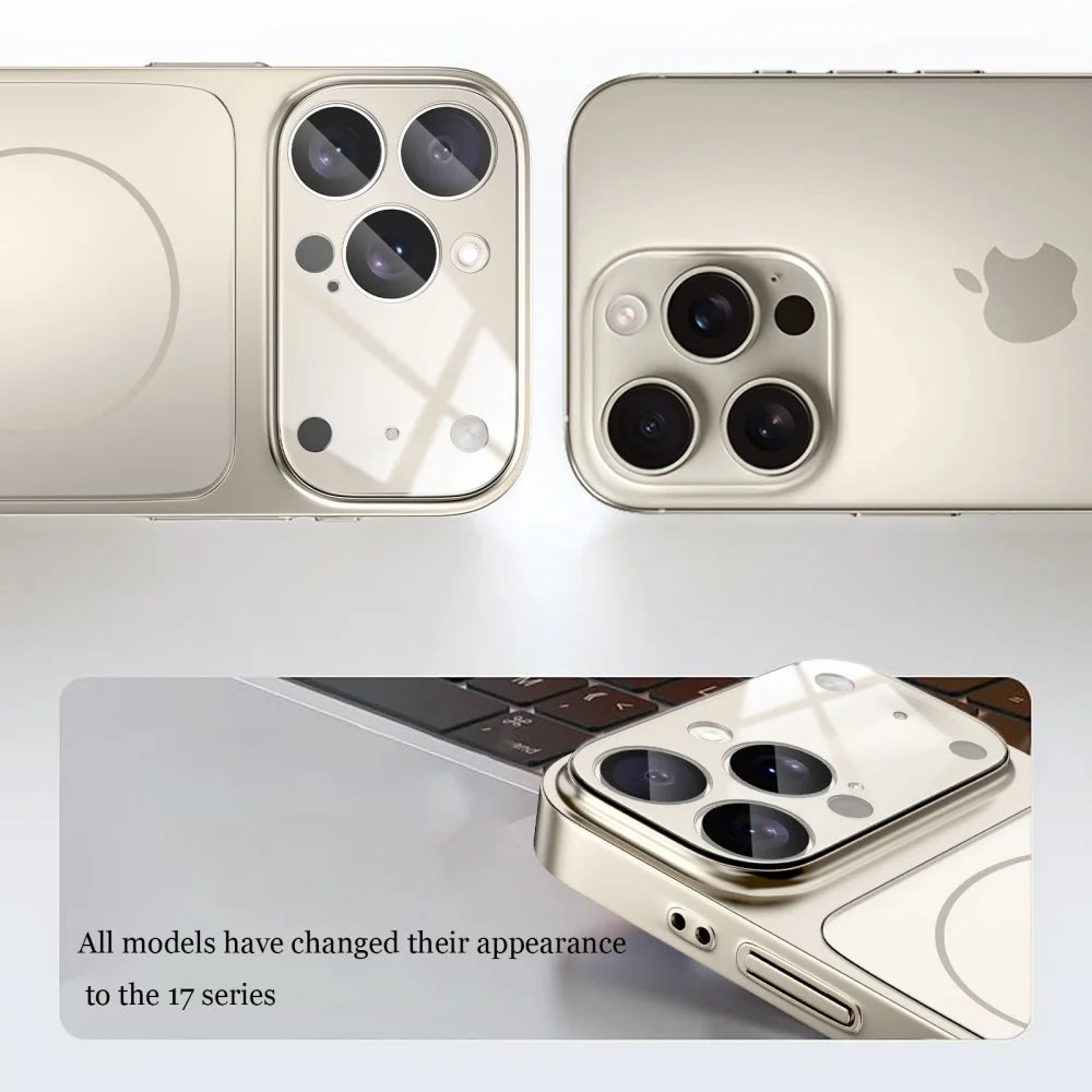 Glass Nano Matte Shockproof iPhone Case – MagSafe Compatible | For iPhone 17, 16, 15, 14 & 13 (Air/Pro/Pro Max)