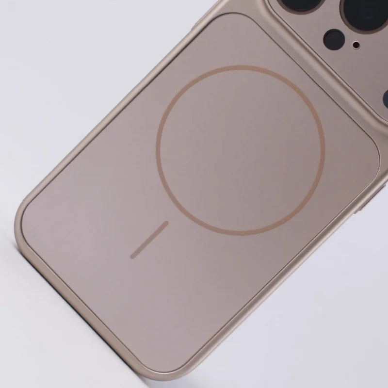 Luxury Glass Nano Lens armor Protect Case For iPhone 17 Air 16 15 14 13 Pro Max 17 Pro Original For Magsafe Wireless Charge Capa