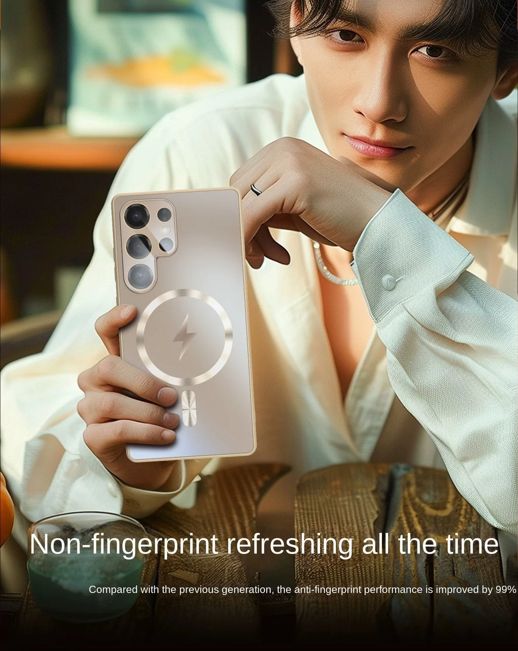 Ultra-Thin Matte Magnetic Case for Samsung Galaxy S25/S24/S23 Ultra & Plus – MagSafe Shockproof Cover with Glass Lens Protector