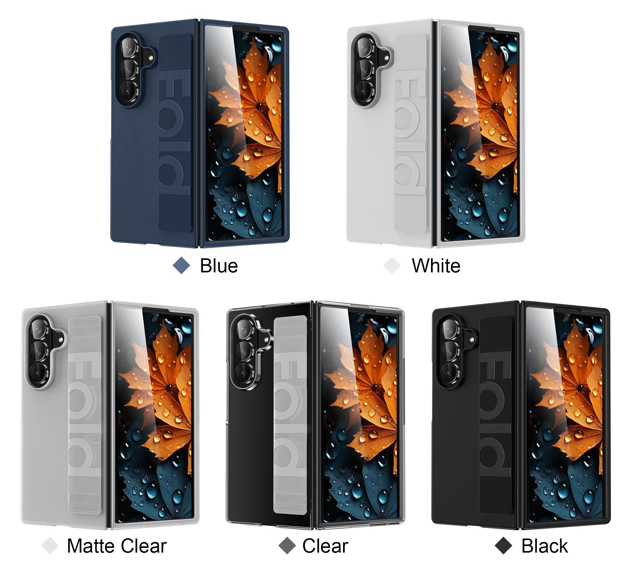 Luxury Ultra-Thin Matte Wrist Strap Case for Samsung Galaxy Z Fold 7/6/5/4/3 – Shockproof Silicone Hard Back Cover