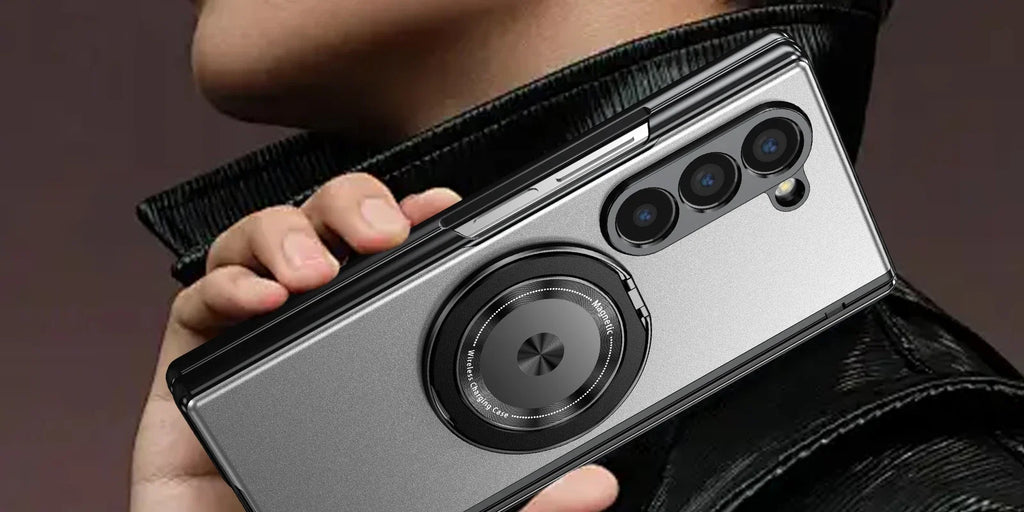 MagSafe Magnetic Hinge Case for Samsung Galaxy Z Fold 7/6/5/4 – Protective Folding Cover with Screen Glass