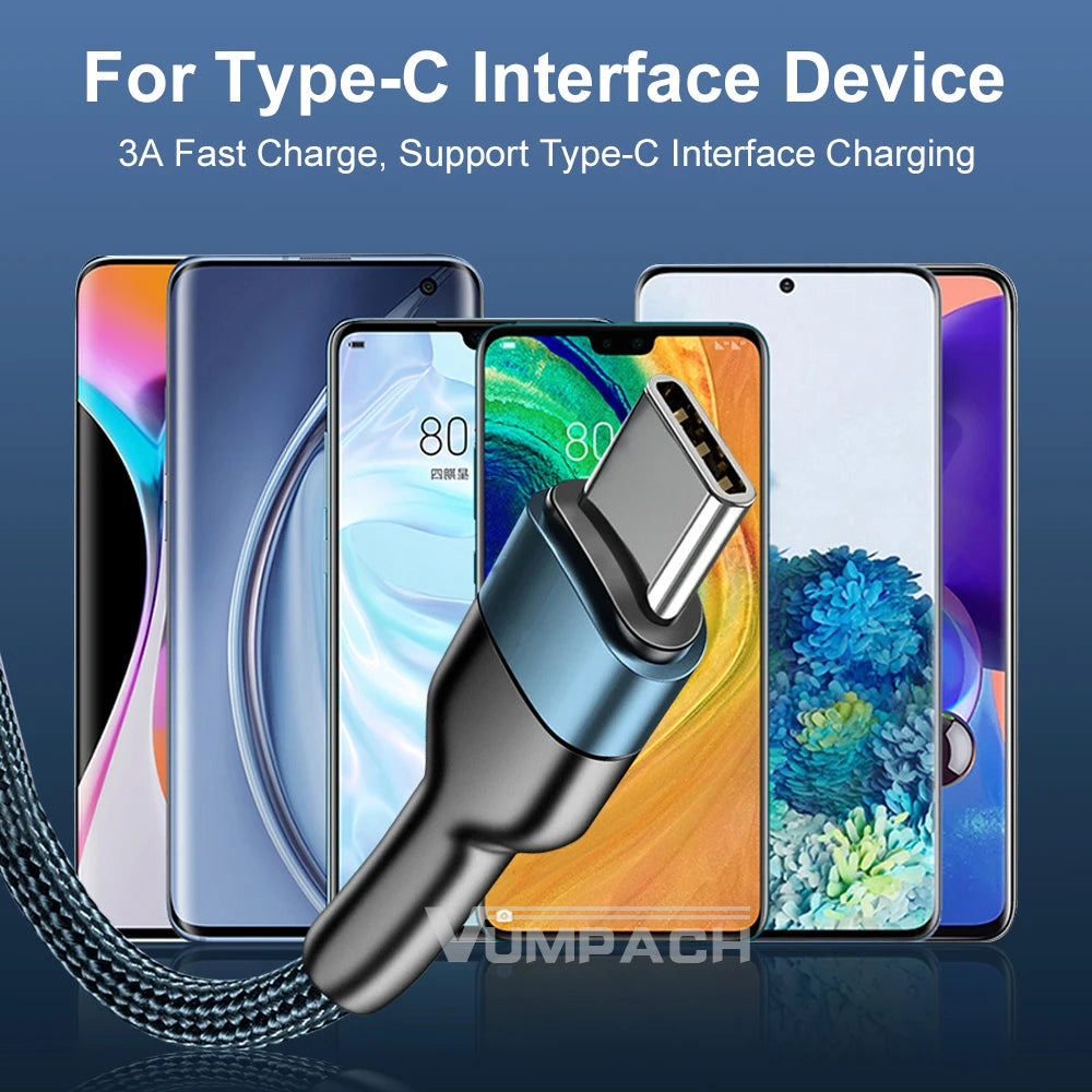 Fast USB-C Charging Cable – Type-C to Type-C Data Cord for Samsung, Xiaomi, Vivo, Huawei & iPhone 15/16