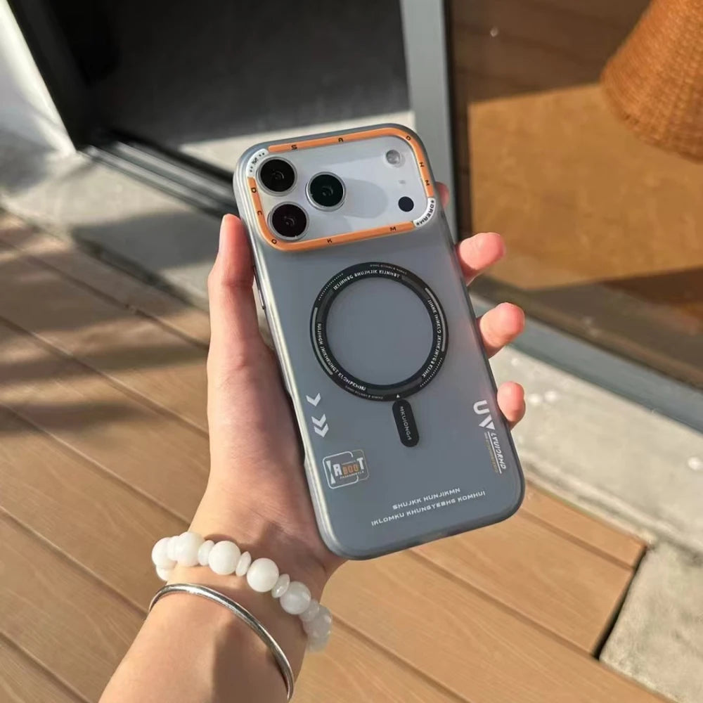 MagSafe Matte Case for iPhone 17 Pro Max – Frosted Back &amp; Metal Camera Frame