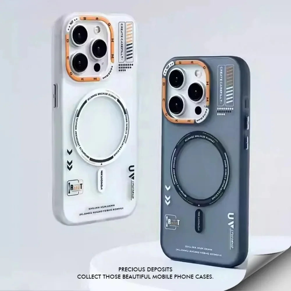 MagSafe Matte Case for iPhone 17 Pro Max – Frosted Back &amp; Metal Camera Frame