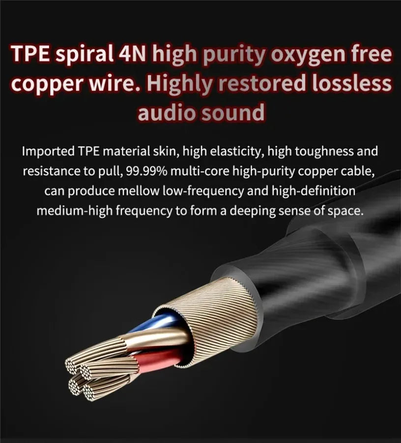 QKZ AK6 Sport In-Ear Headphones – 3.5mm Wired Stereo Earphones with Microphone for iPhone & Android