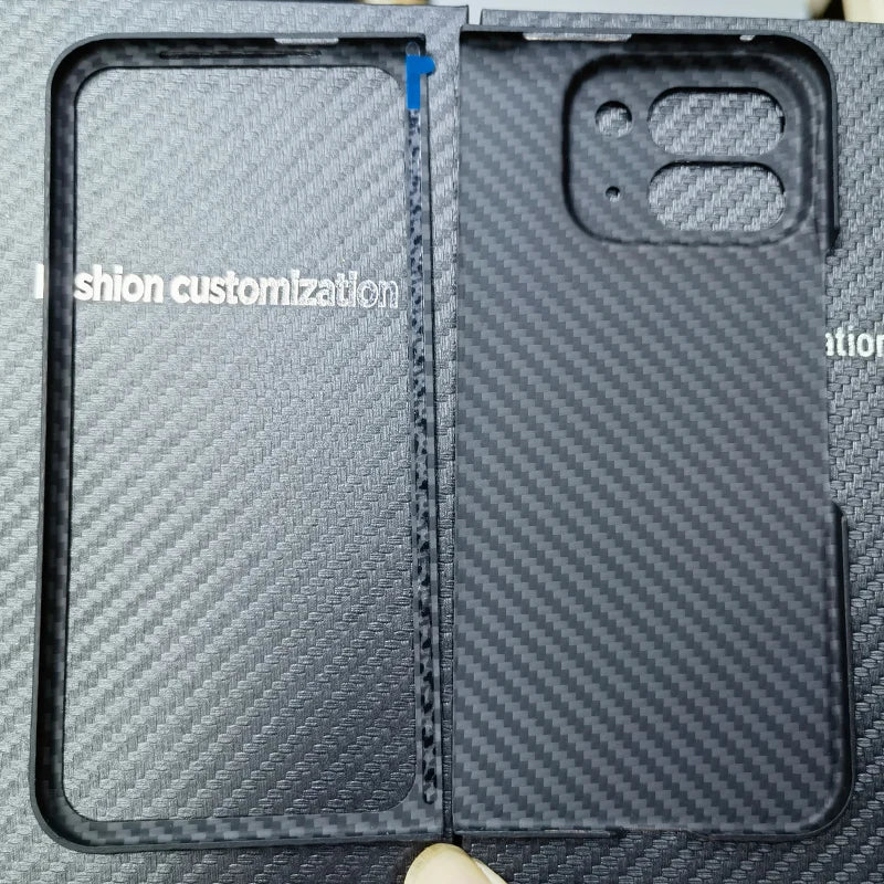 Genuine Real Carbon Fabric Fiber Aramid Case For Google Pixel 9 10 Pro Fold Super Ultra Thin Ultrathin Light Shell