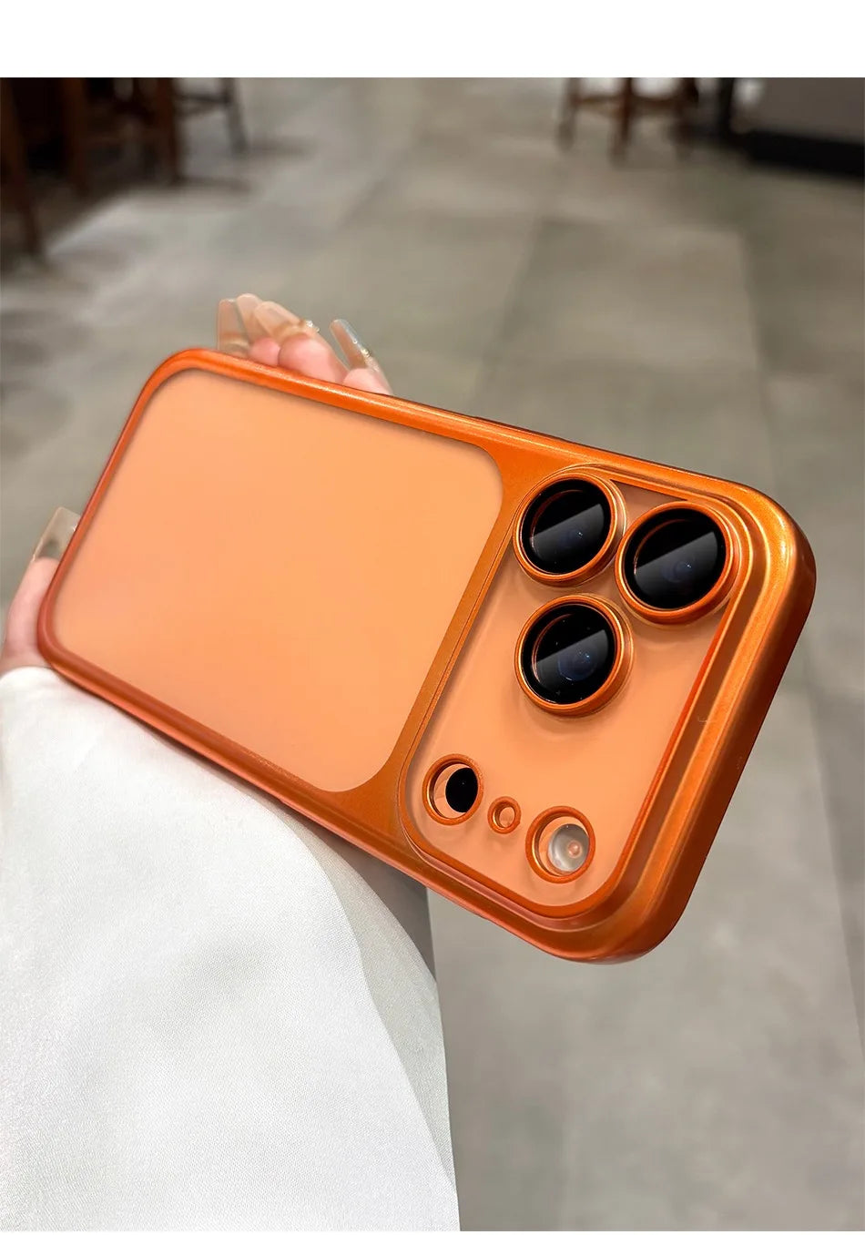 Plating Matte Hard PC iPhone 17 Case – Ultra Slim Business Cover with Camera Protection (Pro / Pro Max / Air)