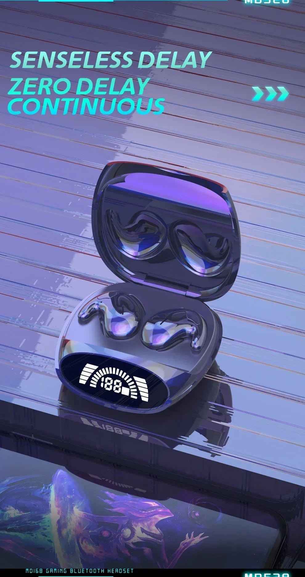 Invisible Sleep Bluetooth 5.3 Earbuds – IPX5 Waterproof Mini Wireless Stereo Headset with Mic