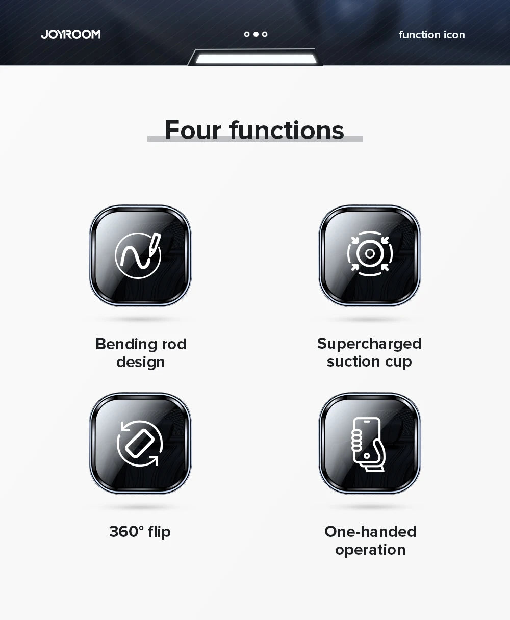 Dashboard Car Phone Holder – 360° Adjustable Mount with 9in Flexible Long Arm (Windshield & Air Vent Compatible)