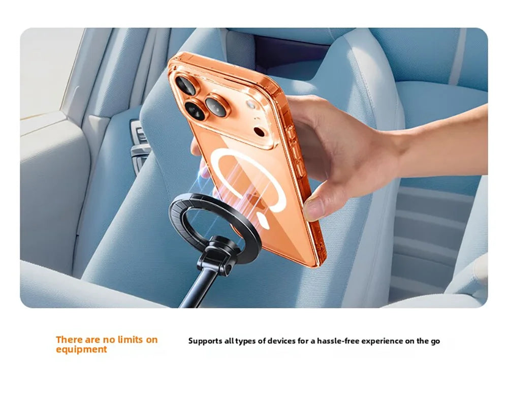 DIVI Magnetic Case for iPhone 17 Pro Max Slim Thin Wireless Charging Magnetic for Magsafe Case Clear Cover Anti-Yellowing