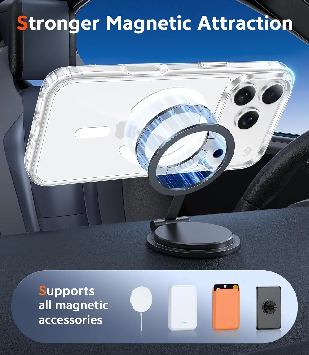 Clear For iPhone 17 Pro Max Magsafe Phone Case Screen Protector Military Grade Protection For iPhone 17 Air Cover