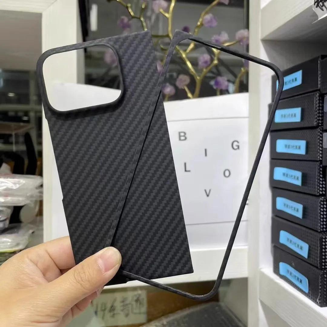 For google pixel 9 pro fold case aramid kevlar Carbon Fiber magsafe ultra thin premium fabric cover hard black matte magnetic