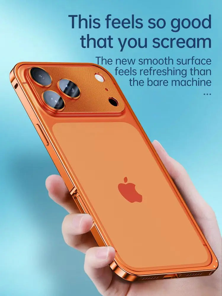 Hybrid Silicone Frame Aluminum Metal Phone Case For iPhone 17 16 15 Pro Max  15 Plus 15Pro 16Pro 17Pro 15 16 Better Heat Bumper
