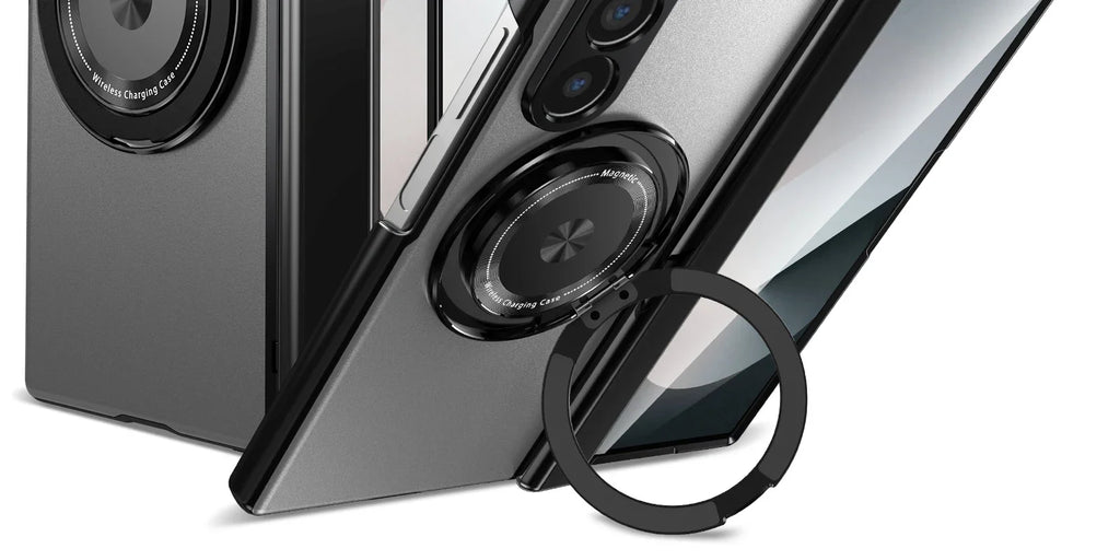 MagSafe Magnetic Hinge Case for Samsung Galaxy Z Fold 7/6/5/4 – Protective Folding Cover with Screen Glass