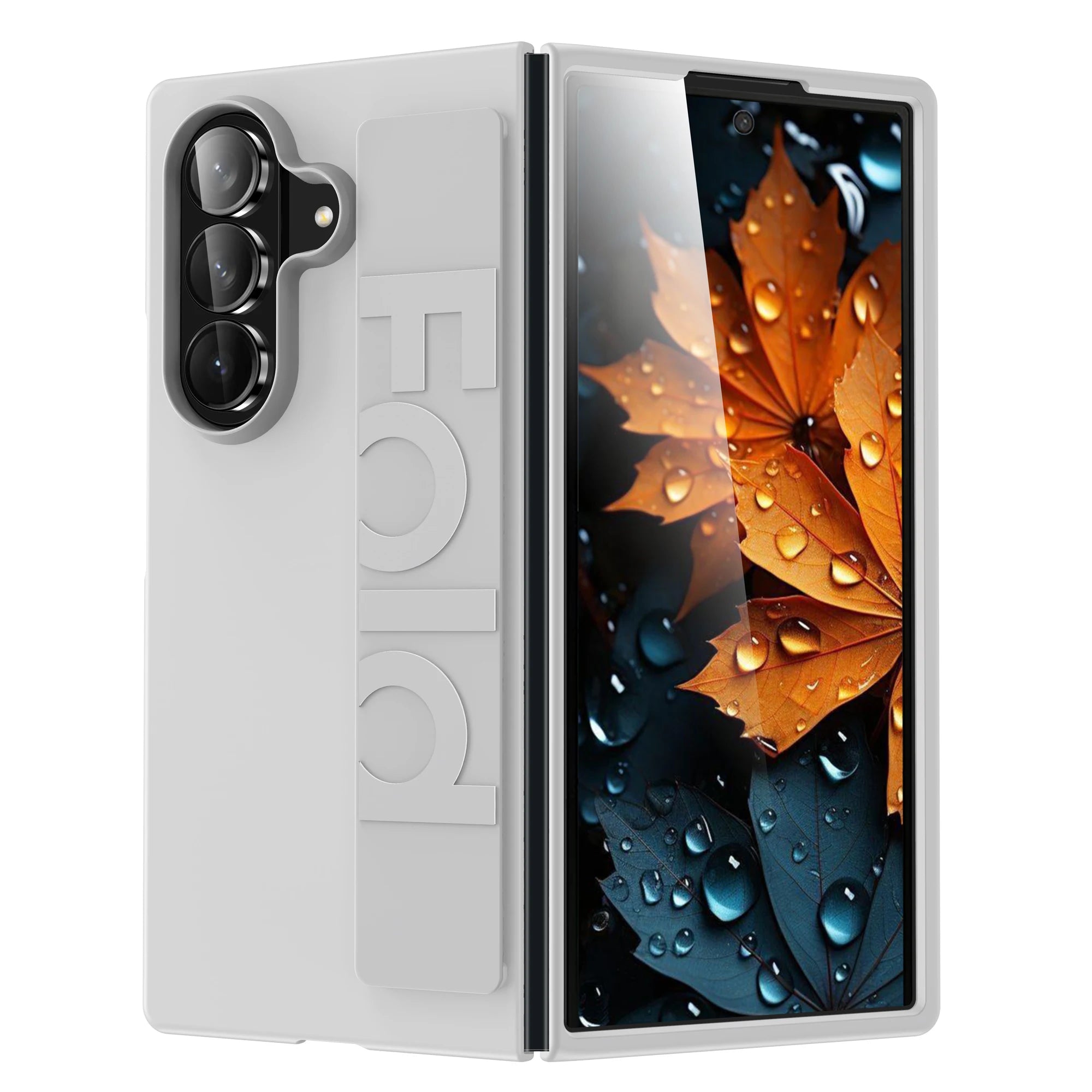 Luxury Ultra-Thin Matte Wrist Strap Case for Samsung Galaxy Z Fold 7/6/5/4/3 – Shockproof Silicone Hard Back Cover