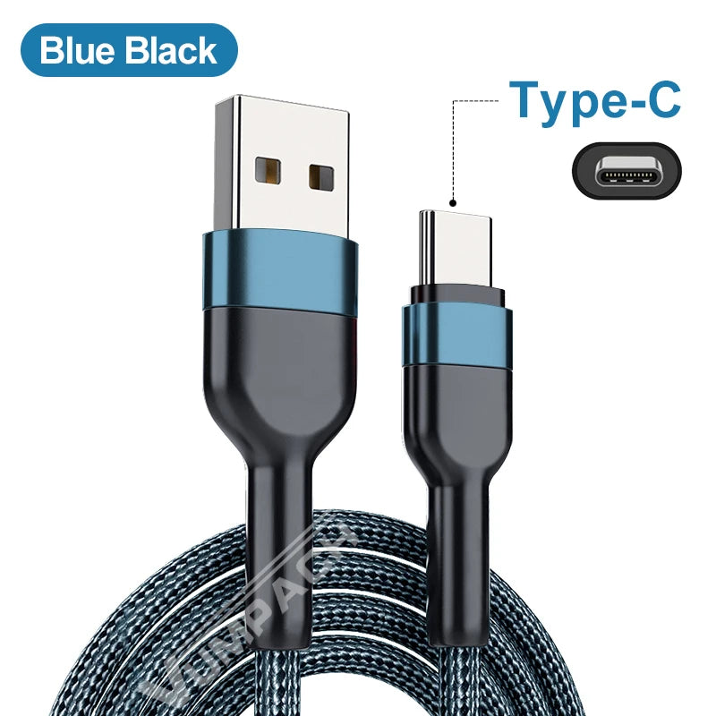 Fast USB-C Charging Cable – Type-C to Type-C Data Cord for Samsung, Xiaomi, Vivo, Huawei & iPhone 15/16