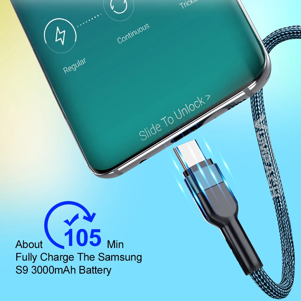 Fast USB-C Charging Cable – Type-C to Type-C Data Cord for Samsung, Xiaomi, Vivo, Huawei & iPhone 15/16