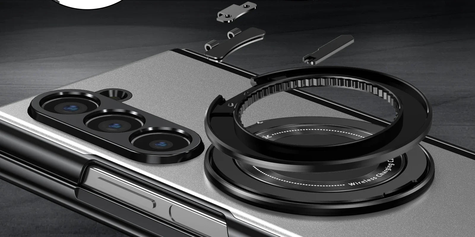 MagSafe Magnetic Hinge Case for Samsung Galaxy Z Fold 7/6/5/4 – Protective Folding Cover with Screen Glass