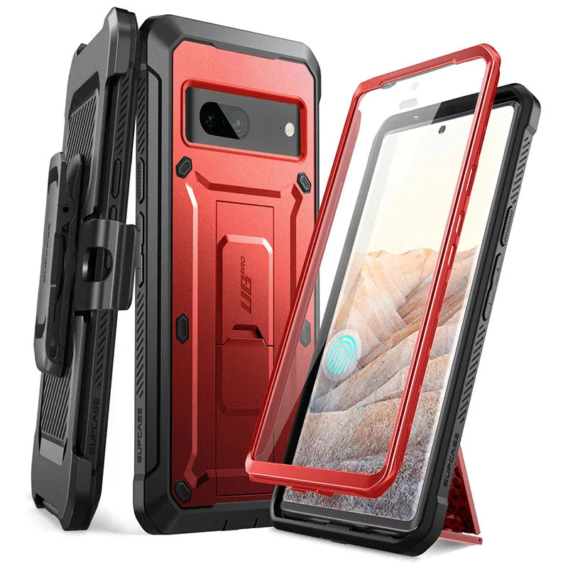 SUPCASE UB Pro Rugged Case for Google Pixel 7 (2022) – Full-Body Shockproof Cover with Kickstand, Holster & Screen Protector