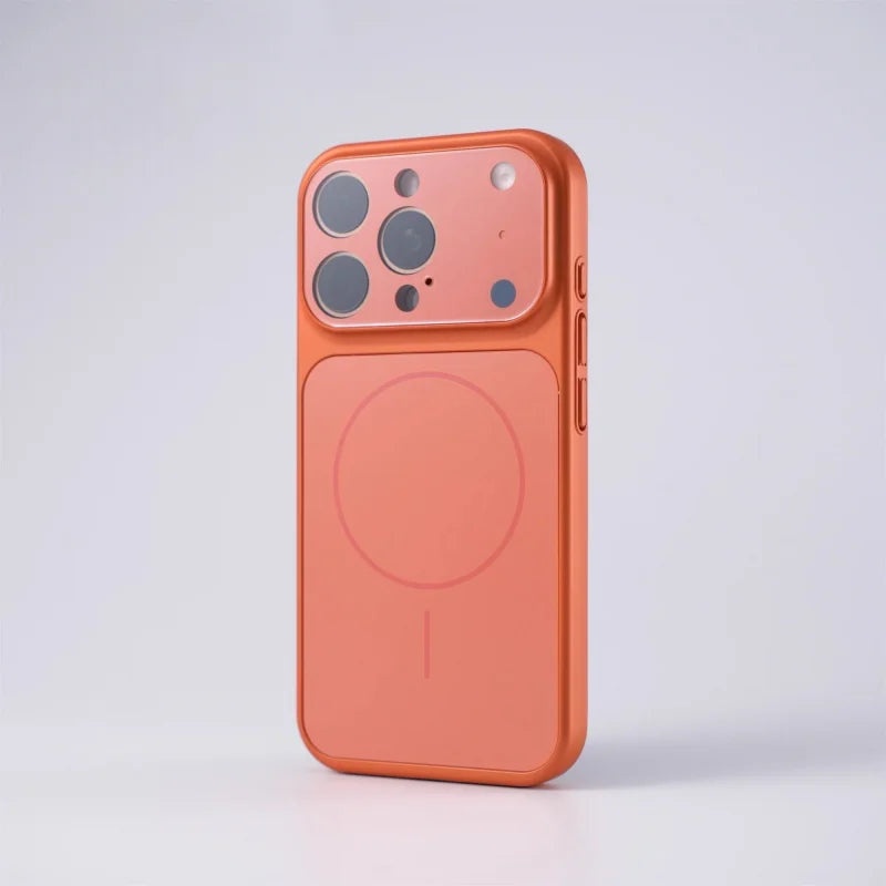 Luxury Glass Nano Lens armor Protect Case For iPhone 17 Air 16 15 14 13 Pro Max 17 Pro Original For Magsafe Wireless Charge Capa