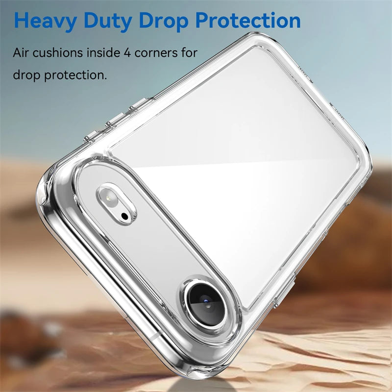 For iPhone 17 Air Case Luxury Silicone Clear PC Bumper Protector Case For iPhone 17 Air Cover TPU Shockproof For iPhone 17 Air