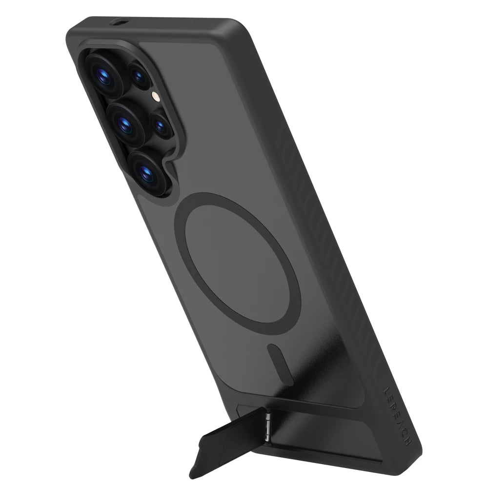 Lereach Magnetic Stand Case for Samsung Galaxy S25/S24 Series – Shockproof Drop Protection with Adjustable Kickstand