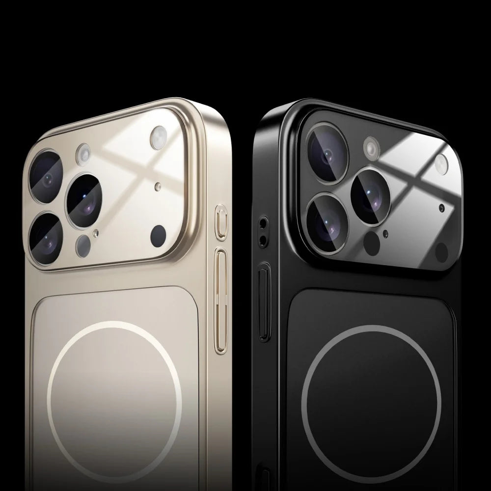 Glass Nano Matte Shockproof iPhone Case – MagSafe Compatible | For iPhone 17, 16, 15, 14 & 13 (Air/Pro/Pro Max)